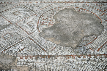Mosaic on the floor