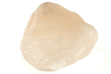 Fototapeta na wymiar Himalayan salt crystal isolated on white background