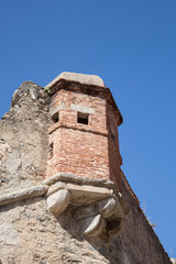 L'échauguette de briques du fort Lagarde