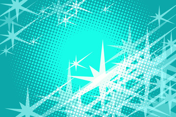 Green background stars