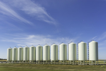 Grain Silo in field