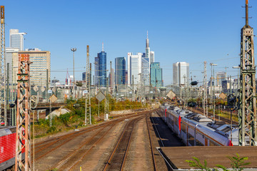 Frankfurt am Main, Ansicht von der Camberger Brücke. 14.10.2017.