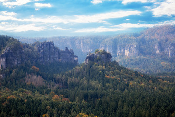 Landschaft in der Sächsische Schweiz
