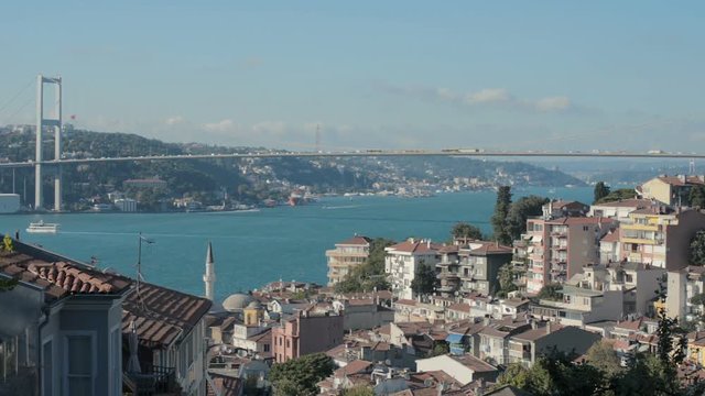 Bosphorus View From Kuzguncuk Hill, Istanbul, Turkey