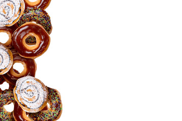 Yummy Donuts on White