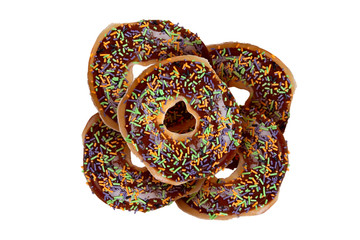 Yummy Donuts on White