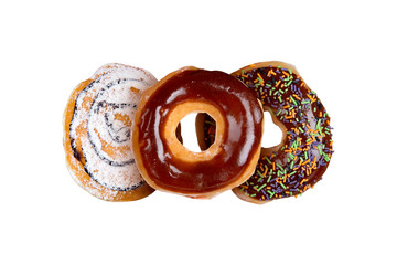 Yummy Donuts on White