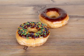 Yummy Donuts on White