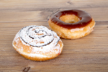 Yummy Donuts on White