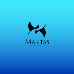 Mantas Swimming club logo.