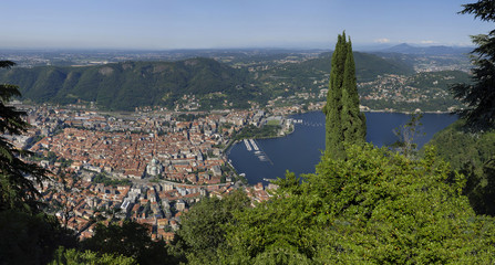  .Lombardy, Como; panning shot.