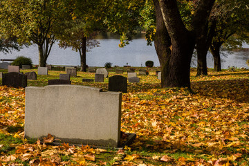 Autumn in the cemetary of Filipstad Sweden