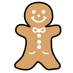Isolated christmas gingerbread