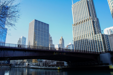 Columbus Drive and Chicago Skyscrapers