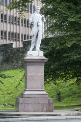 Obraz premium Statue of George Leeman in York
