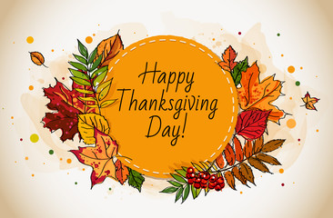 Happy Thanksgiving Day card