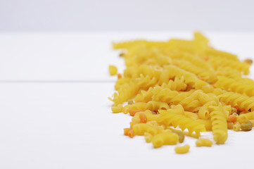 pasta on table right side