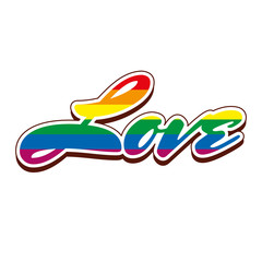 Obraz premium LGBT rainbow symbol