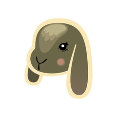 Vector illustration Happy Easter Bunny.