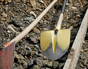 Yellow and red work gear