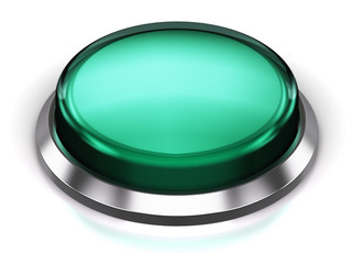Turquoise round button
