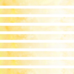 Fototapeta premium Watercolor yellow stripes. Yellow lines on white background
