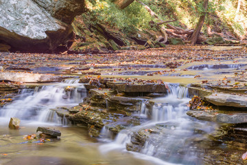 waterfall in the fall