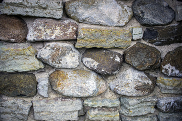 pattern gray color of modern style design decorative uneven cracked real stone wall surface with cement