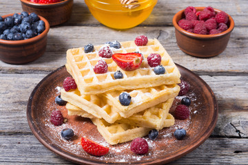 Homemade belgian waffles