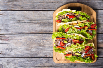 Traditional mexican tacos