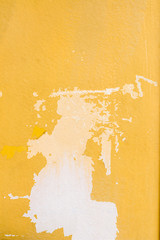 Abstract Old Yellow Grunge Cement Wall for texture background