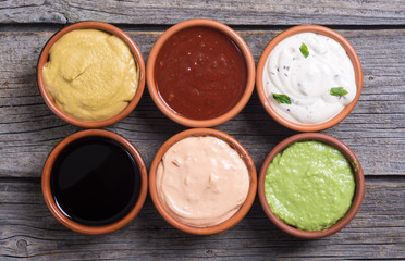 Set of sauces