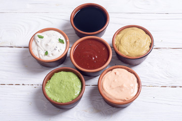 Set of sauces