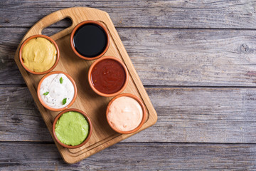 Set of sauces