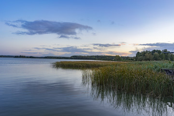 Fototapeta na wymiar View of Hemmelsdorfer Sea - Baltic Sea