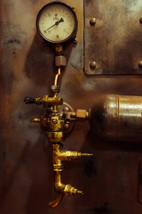 Fototapeta na wymiar background vintage steampunk