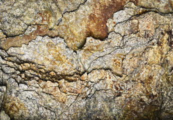 detail cracked mica rock