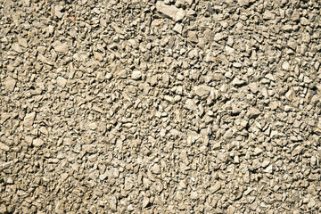 concrete background with small sharp pebbles