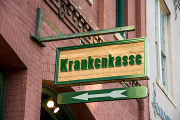Obraz premium Schild 277 - Krankenkasse