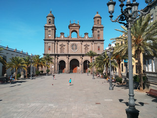 Fototapeta na wymiar Catedral de Santa Ana, Canaries