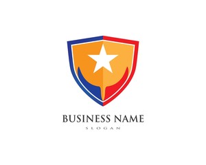 Shield symbol logo template