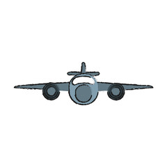 Jet airplane isolated icon vector illustration graphic design