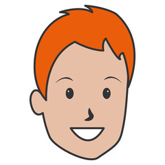 Obraz premium young man head avatar character