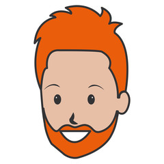 Obraz premium young man head avatar character
