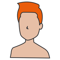 young man shirtless avatar character