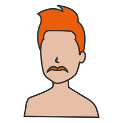 young man shirtless avatar character