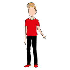 young man avatar character