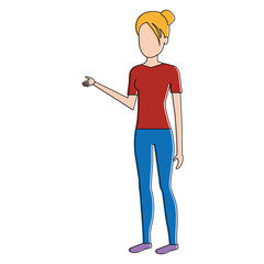 beautiful woman avatar character