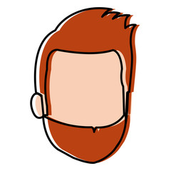 young man head avatar character