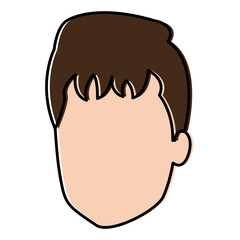 young man head avatar character